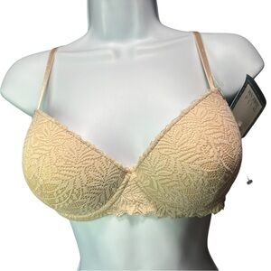 WILD DREAM tan extreme underwire padded push up bra size 36C NWT